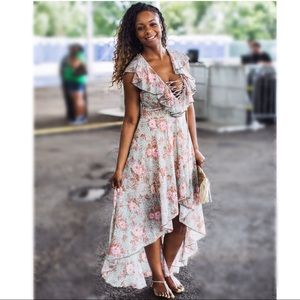 Beautiful High-Low Floral Dress